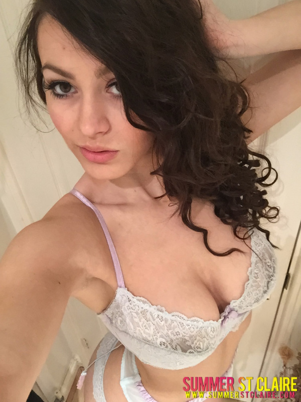 Summer Selfies - New White Lingerie