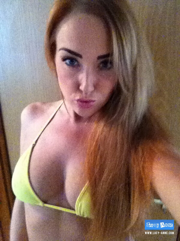 At home in my new yellow bikini