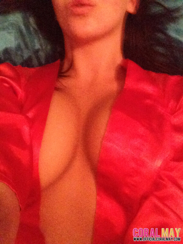 Silky red nightie