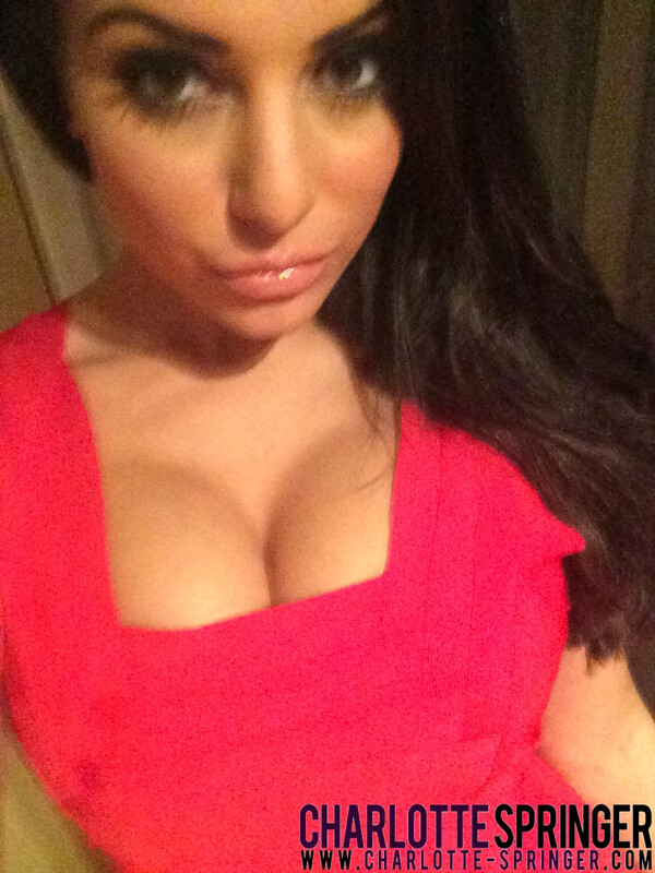 Teases in her tight red dress